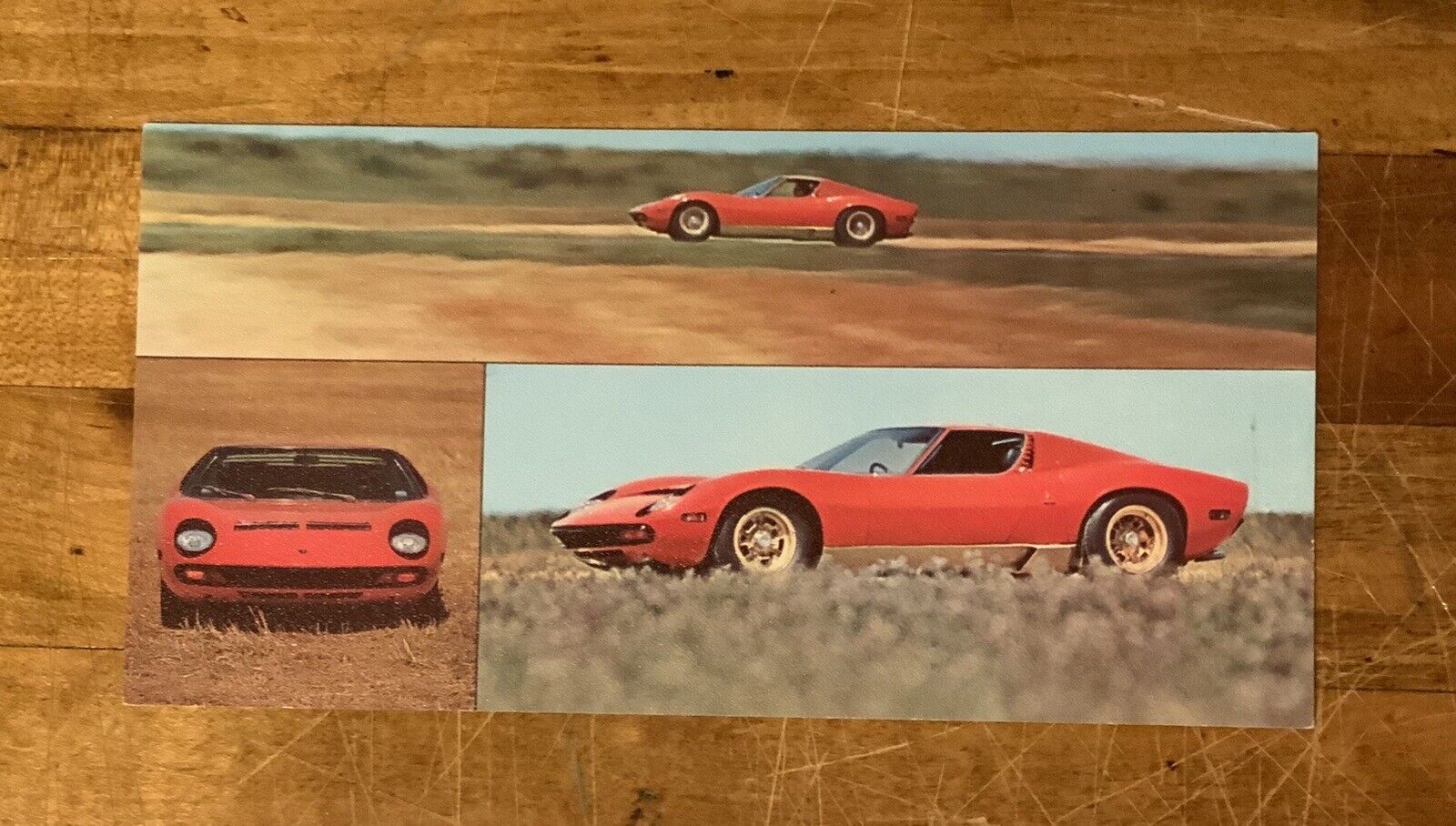 Lamborghini Miura SV | Sales Brochure Card | Factory Original 