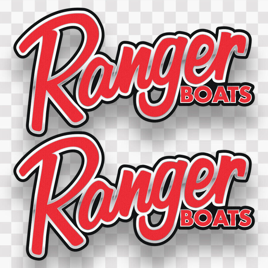 (2) Ranger Boats sticker decal fishing bass boat diecut vinyl waterproof PREMIUM
