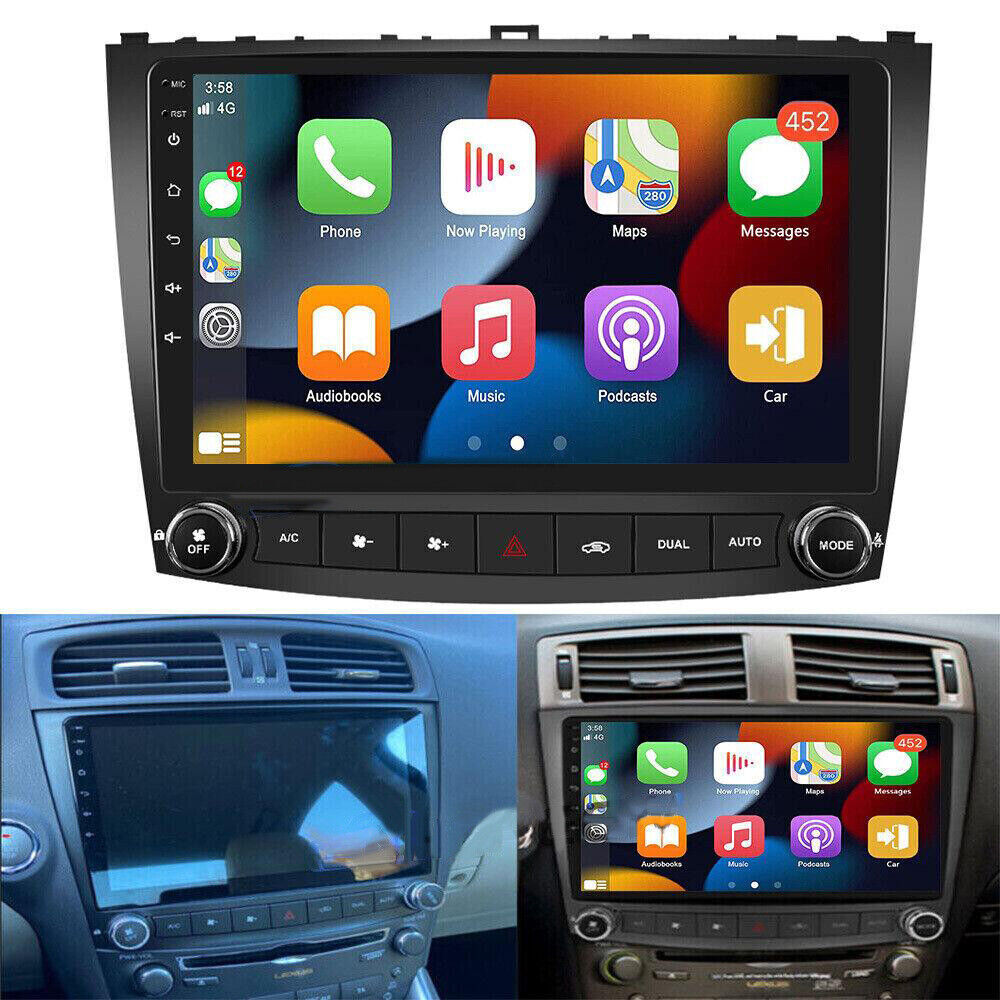 FOR LEXUS IS250 IS350 2006-2012 ANDROID 12.0 APPLE CARPLAY CAR STEREO RADIO GPS