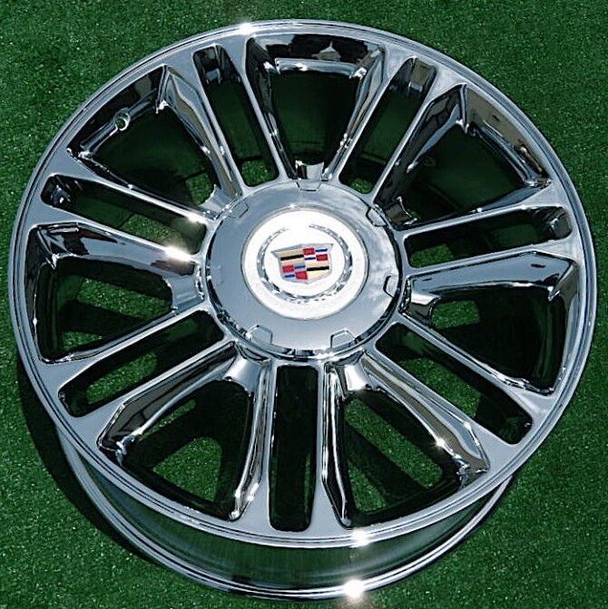 NEW Cadillac Escalade PLATINUM Wheel Chrome Exact OEM Factory GM Style 22 5358