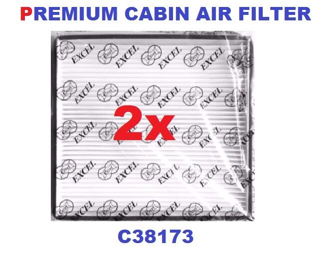 2x C38173 CABIN AIR FILTER FOR NEW SILVERAD TAHOE SUBURBAN YUKON SIERRA ESCALADE