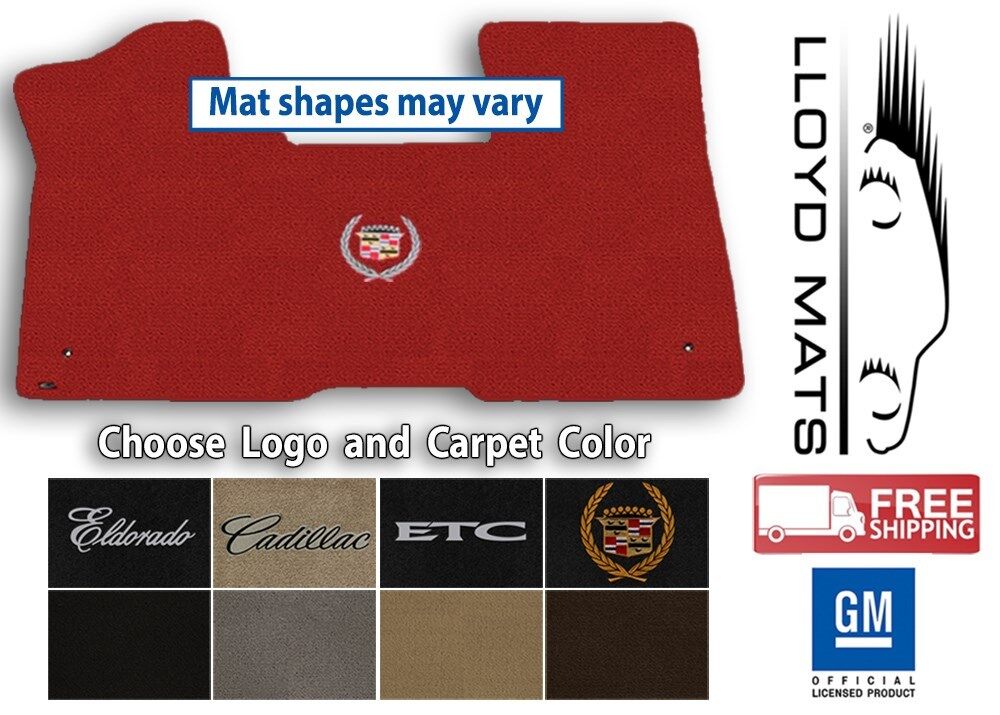 67-85 Cadillac Eldorado - Classic Loop Carpet Floor Mat - Choose Color & Logo