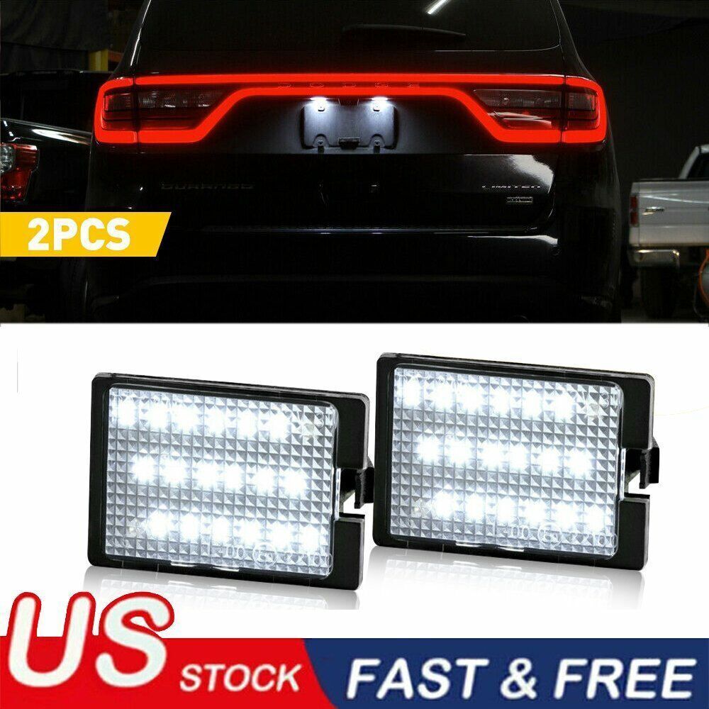 2PCS LED License Plate Light Lamp Super Bright 6000K For 2014-2021 Dodge Durango