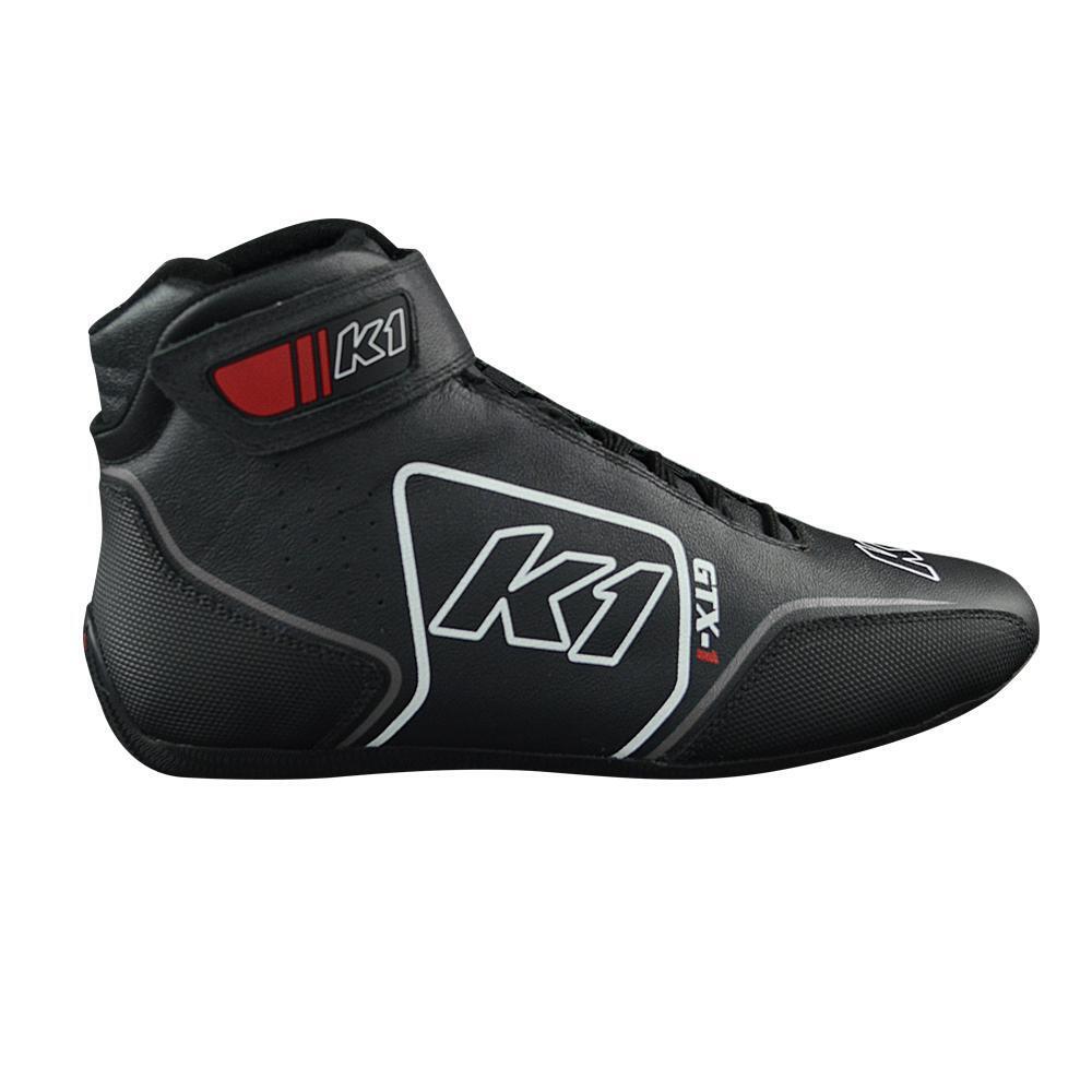K1 RaceGear 24-GTX-R-14 GTX-1 Nomex Shoes, Red, Grey, Size 14