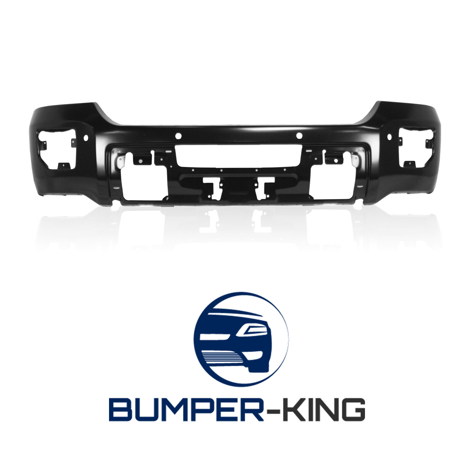 BUMPER-KING Primered Front Face Bar for 2015-2019 GMC Sierra 2500 3500 w/ Park