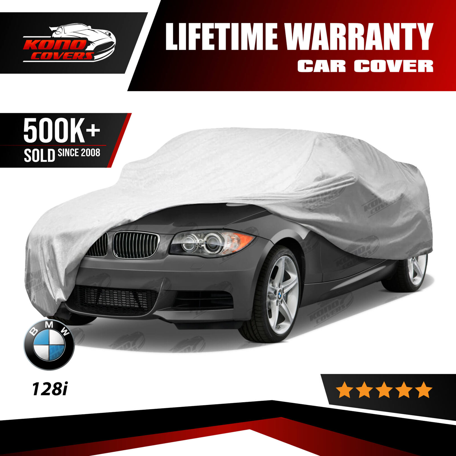 Bmw 128I Convertible 5 Layer Waterproof Car Cover 2008 2009 2010 2011 2012