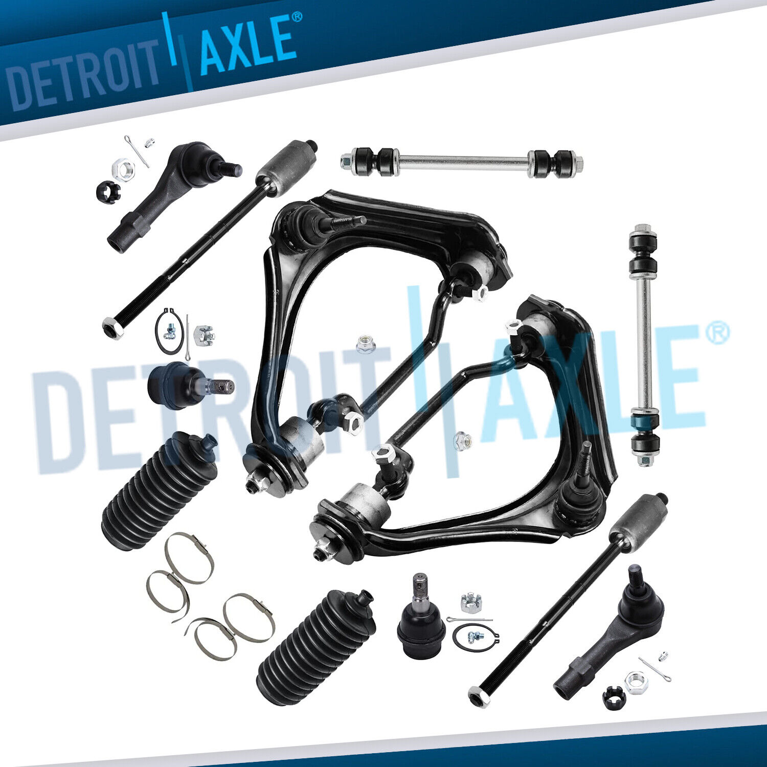 Front Upper Control Arms Tie Rod Suspension Kit for 2002-03 Explorer Mountaineer