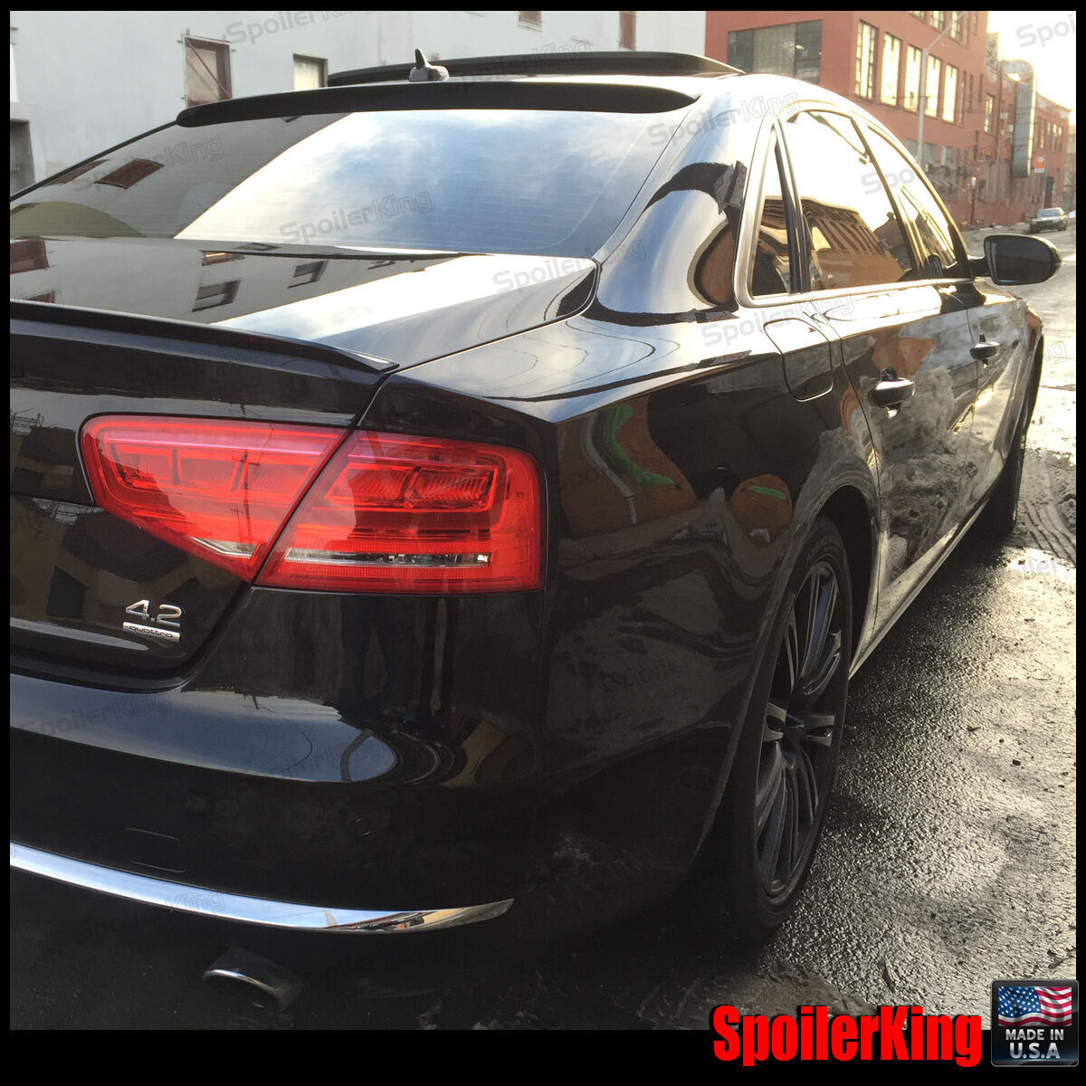 SpoilerKing Roof Spoiler & Trunk Wing Combo 284R/244L Fits: Audi A8/S8/A8L 10-17