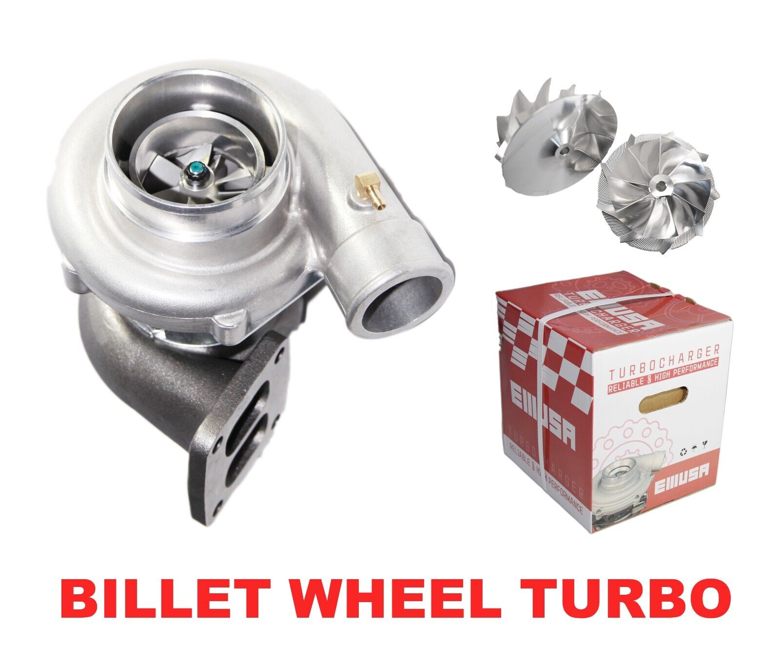 BILLET WHEEL GT3582 GT35 T4 Flange Turbo Compressor A/R 0.70 Turbine A/R 0.63