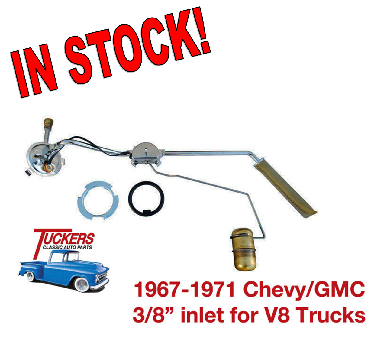 1967-1971 Chevy C10 GMC Truck Fuel Gas Tank Sending Unit 8 cyl 3/8\