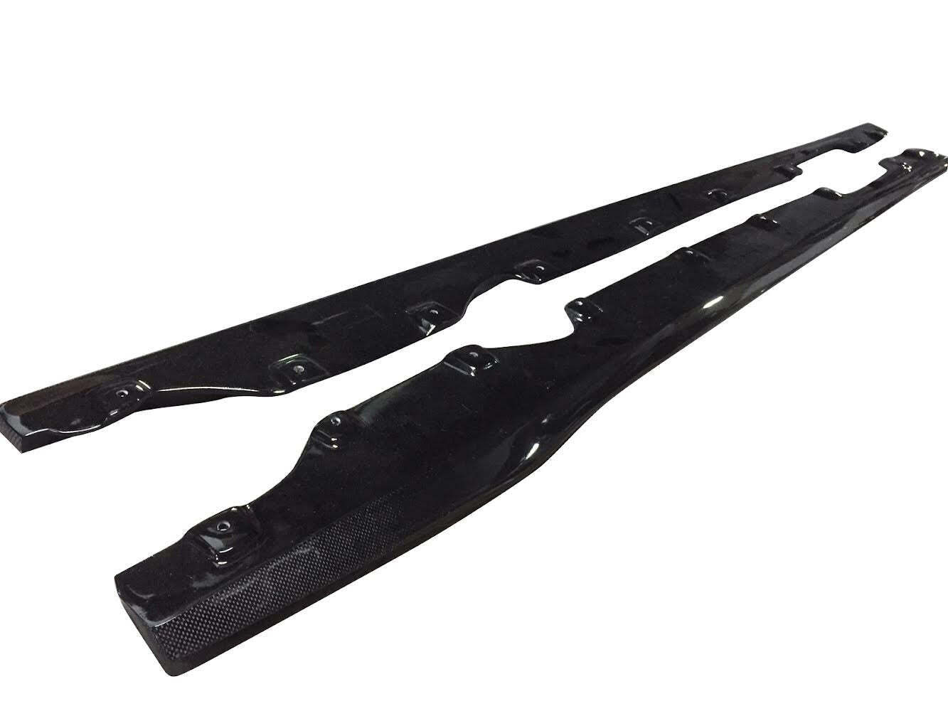 F12/F13 V Style Carbon Fiber Side Skirt Extensions 6 Series M sport & M6 Coupe