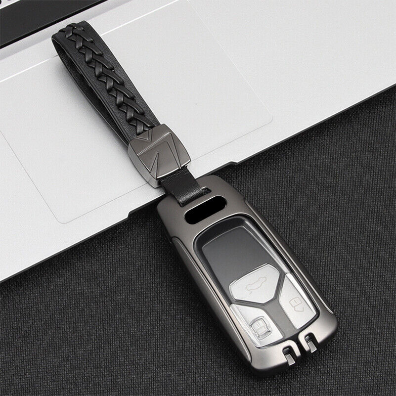 For Audi Q7 A5 Q5L RS5 TT RS Key Fob Zinc Alloy Cover Protect Remote Holder Case