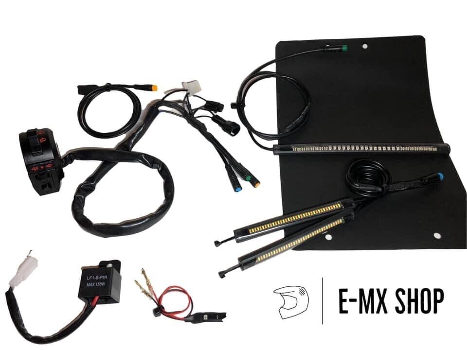 E-MX Turn Signal Kit W/Brake Light Sur Ron Segway x260 x160 Talaria Street Legal