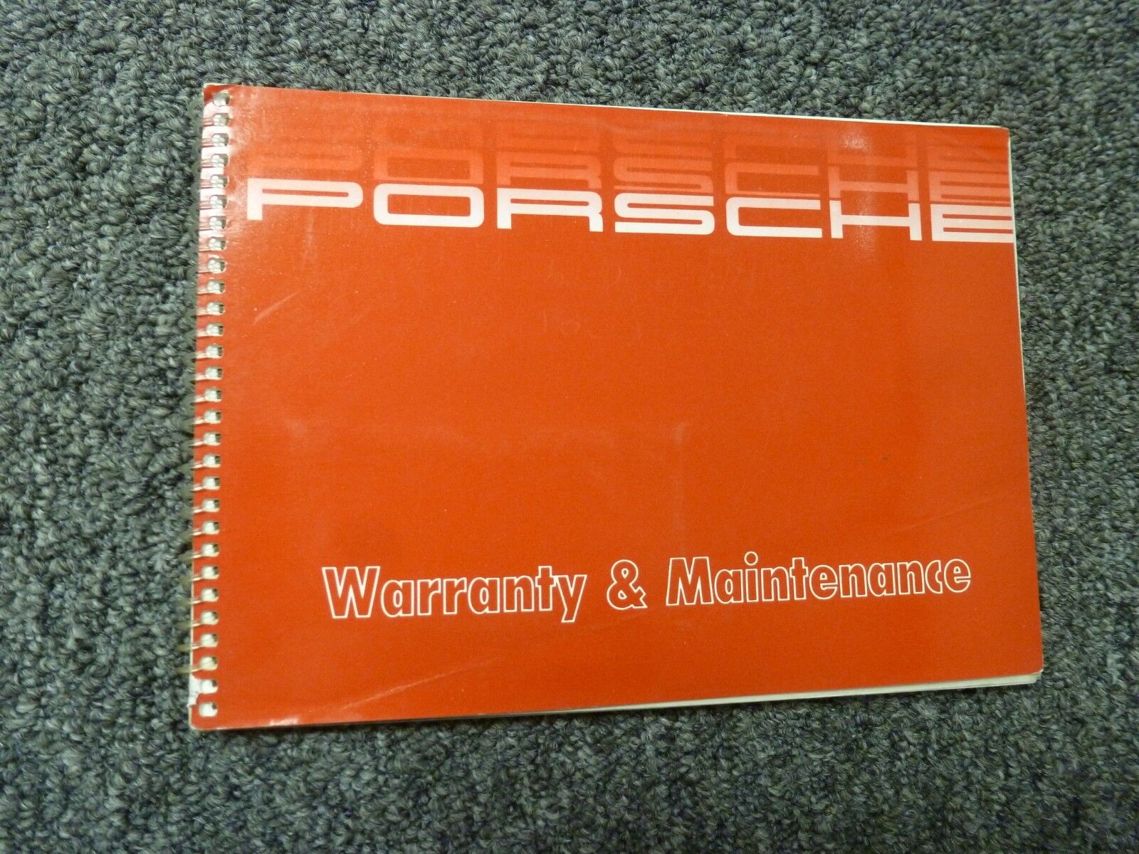 1990 Porsche 911 Turbo Carrera Warranty Maintenance Owner Manual Convertible