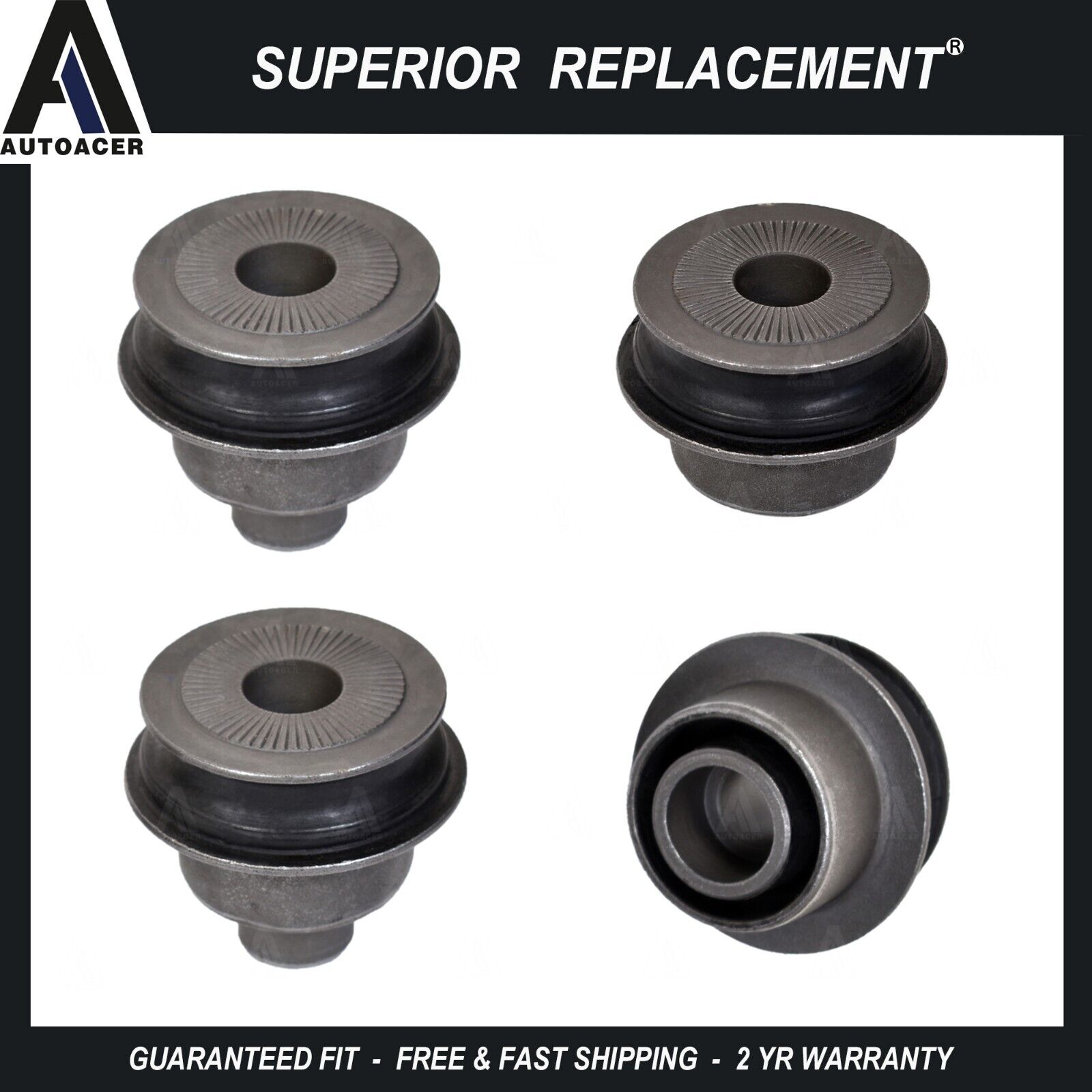 Front Lower Control Arm Bushing Kit 4 pc W/ Inner Pipe For LEXUS LS430 2001-2006