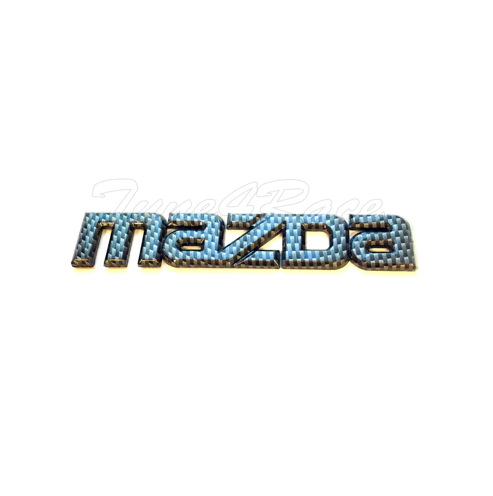 For Mazda logo carbon fiber style emblem sticker decal MAZDA 3 6 MIATA RX7 RX8