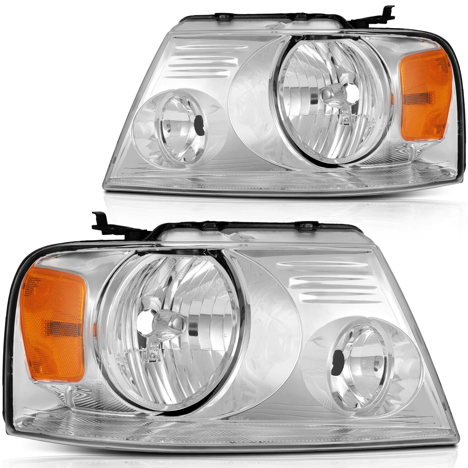 Headlights Assembly Fits 2004-08 Ford F150 Pickup 2006-2008 Lincoln Mark LT Set