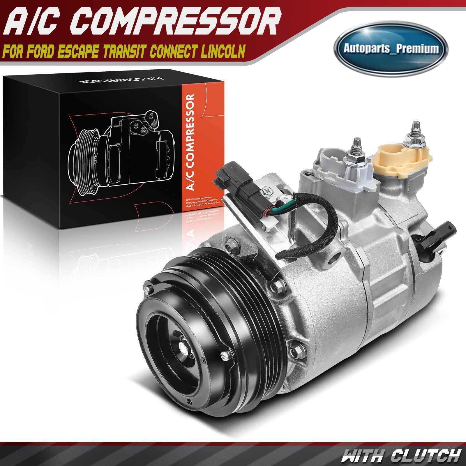 A/C Compressor with Clutch for Ford Escape 2017-2019 Transit 2019-2020 7SAS17C