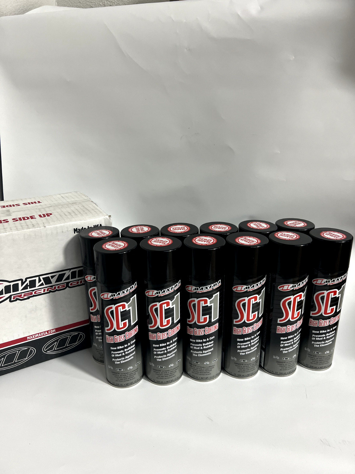 Maxima Racing Oils SC1 High Gloss Silicone Clear Coat 17.2oz. Spray Case/12 Pack