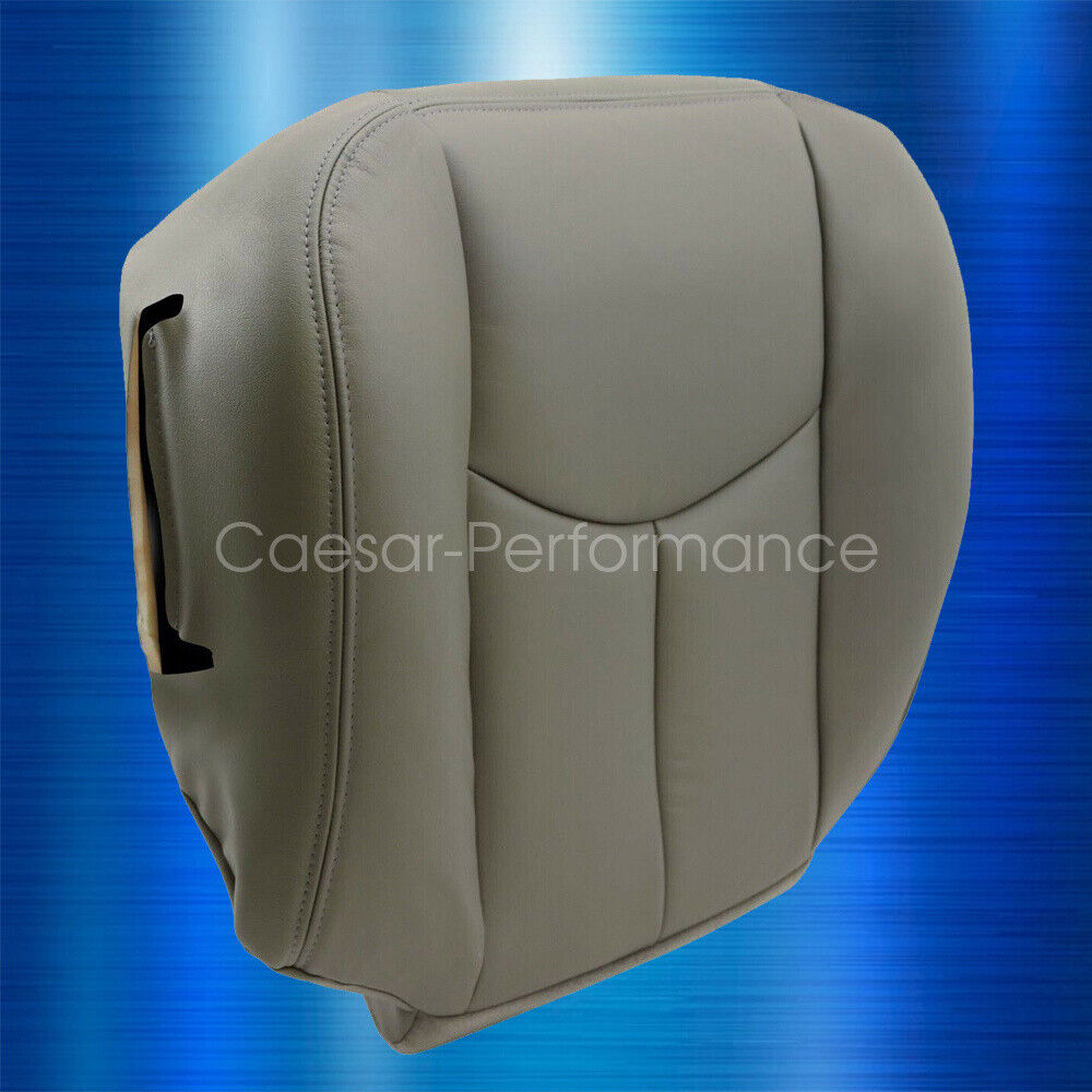 2003 2004 2005 2006 Chevy Tahoe Suburban Driver Bottom Leather Seat Cover Gray