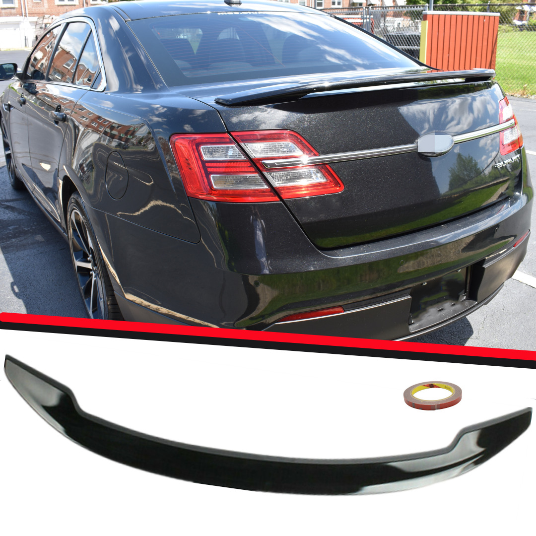 FIT FOR FORD TAURUS 2013-2019 REAR TRUNK SPOILER WING GLOSS BLACK SHO STYLE