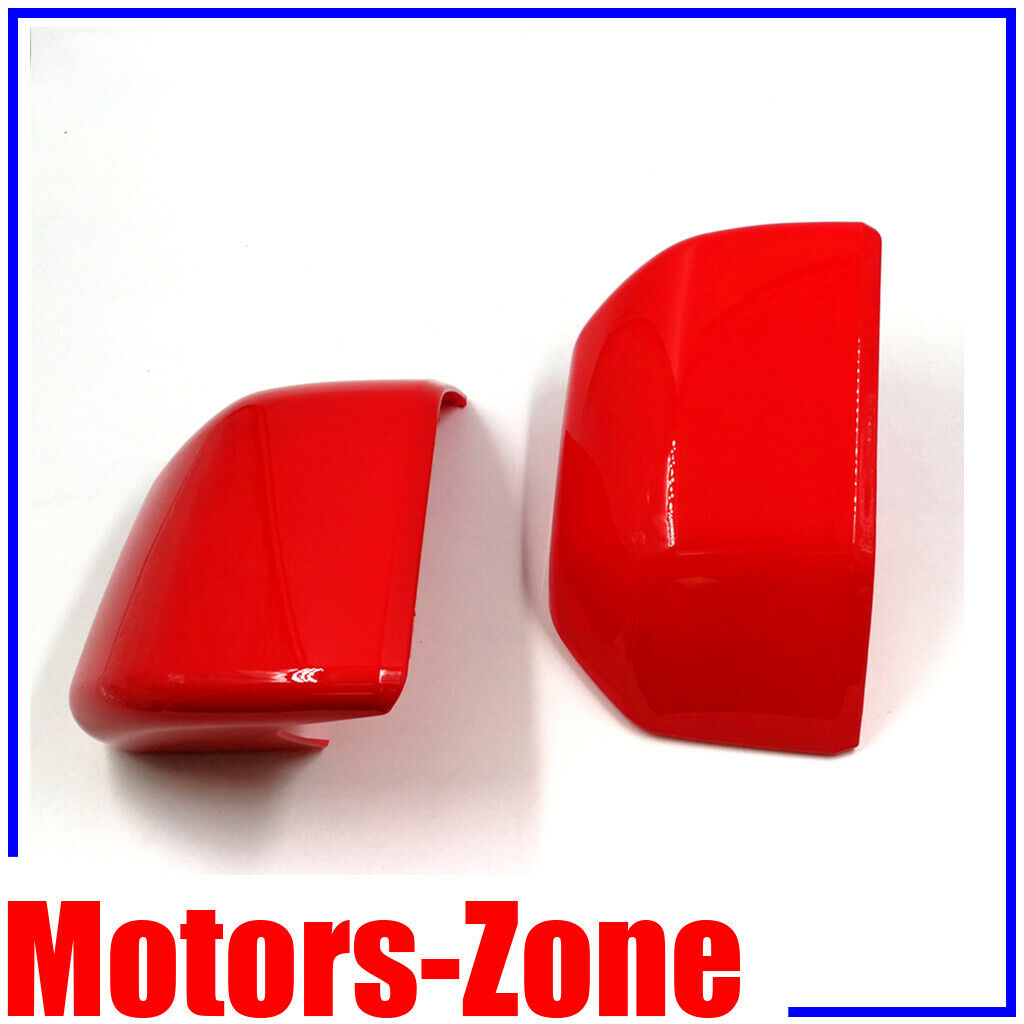 Painted Race Red PQ For 15-20 Ford F150 Replacement Mirror Cover Skull Caps