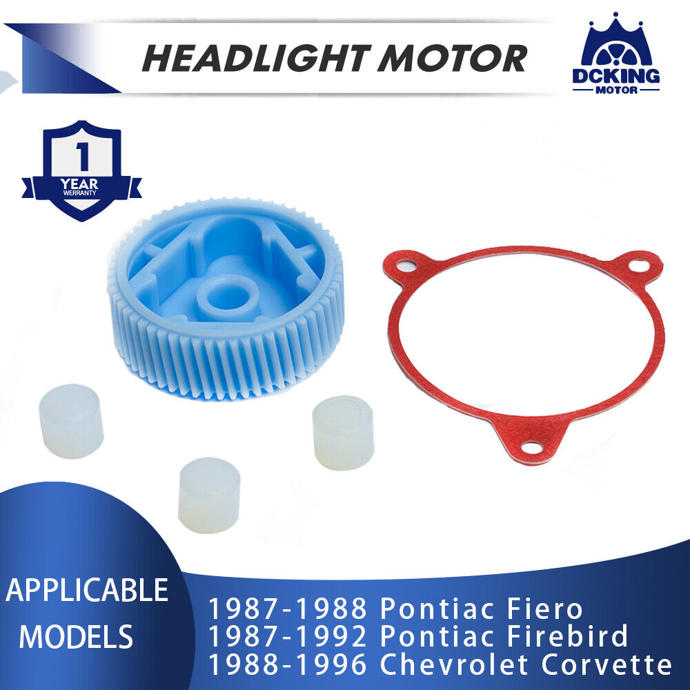 Headlight Motor Gear Repair kit 87-92 Pontiac Firebird&1988-1996 Chevy Corvette
