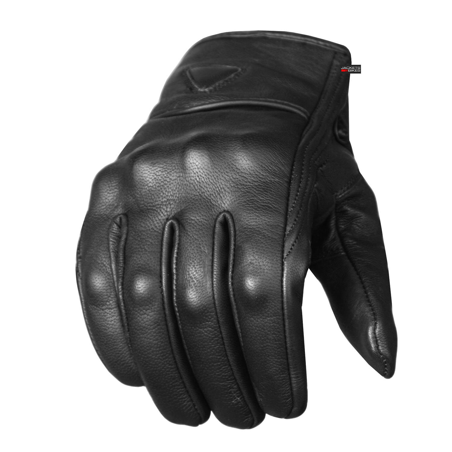 Men\'s Premium Leather Street Motorcycle Protective Cruiser Biker Gel Gloves