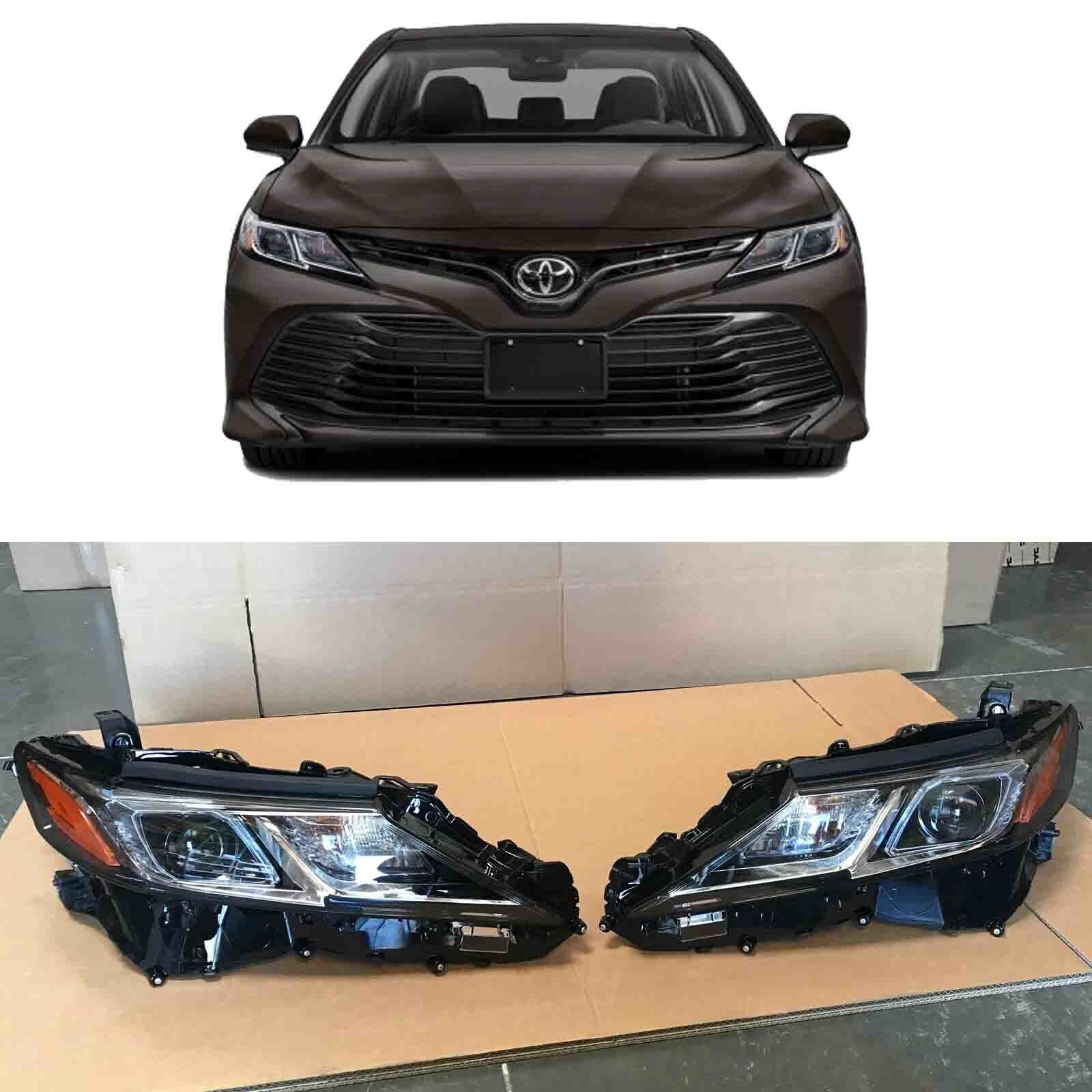 LED Projector Headlight Assembly for 2018 2022 Toyota Camry L LE SE Left Right