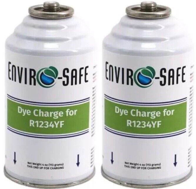 Refrigerant Leak Detector Dye, UV Dye, For 1234YF Systems - 2 Pack