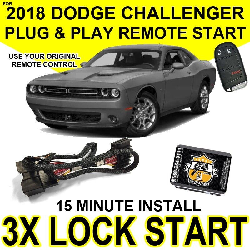 Js Alarms Plug & Play Remote Start Install For 2015-2018 Dodge Challenger CH10P
