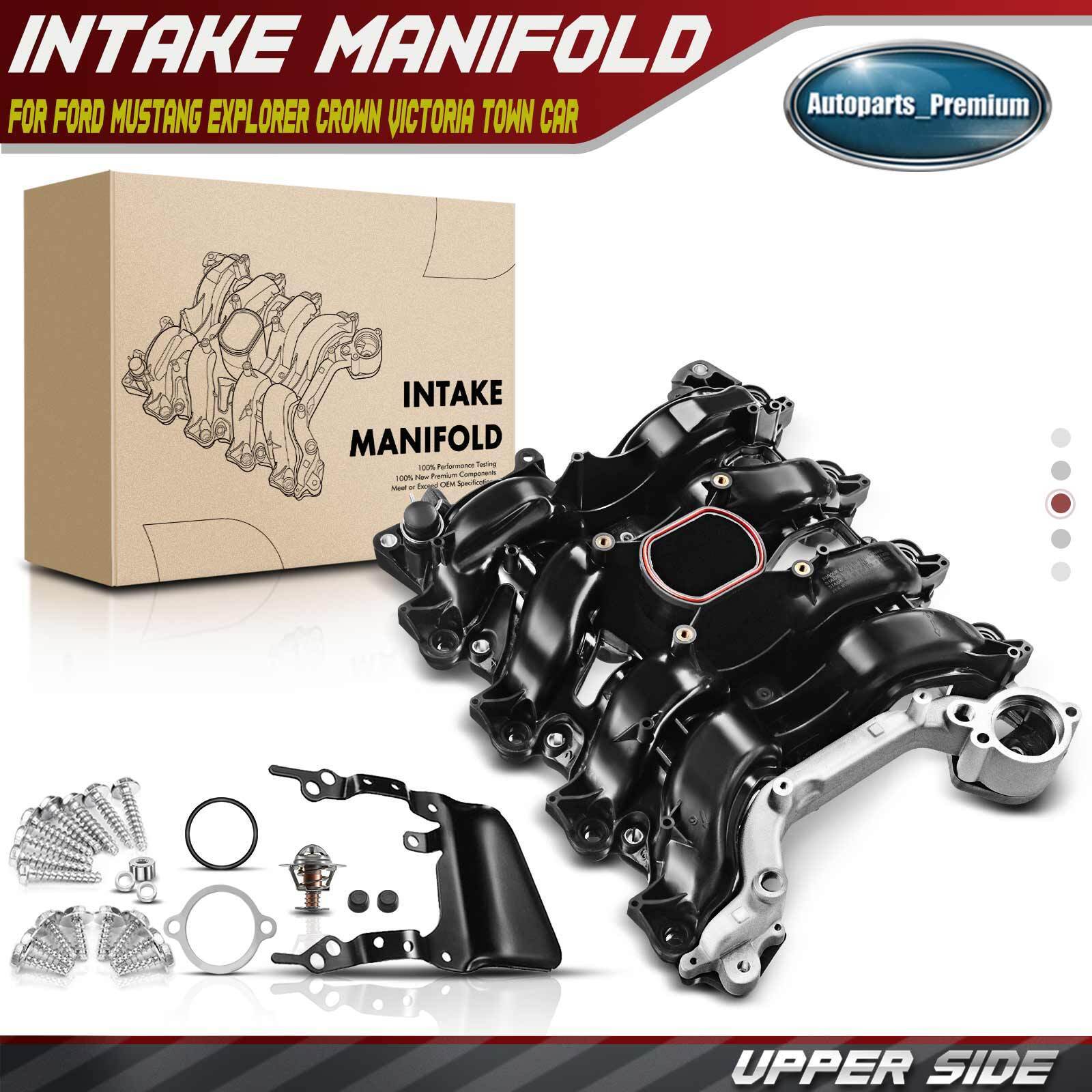 New Intake Manifold w/ Thermostat Gaskets O-Ring for Ford Lincoln Mercury 4.6L