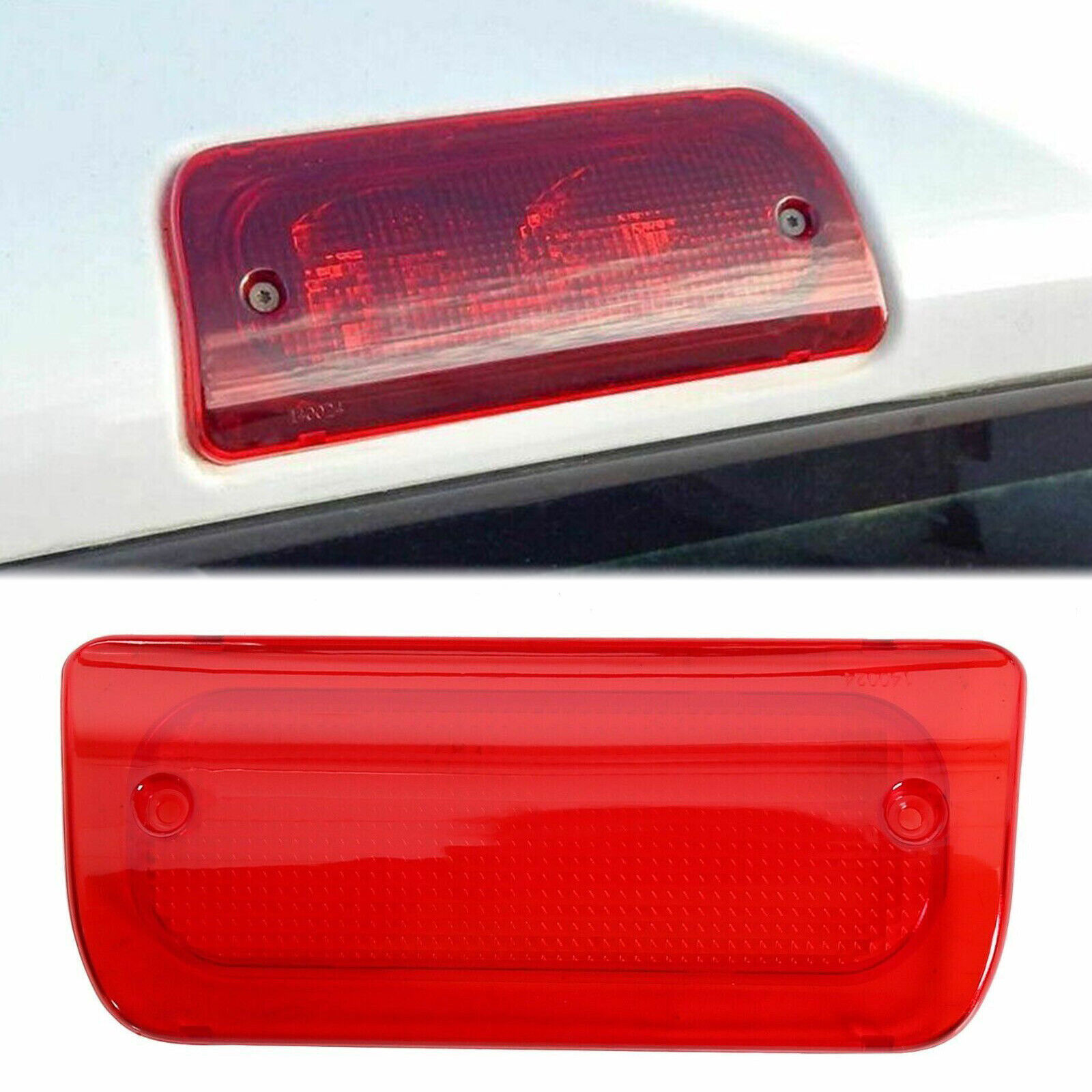 For 1994-2004 Chevy S-10 GMC Sonoma Extended Cab 3rd Brake Light Lens Red Cover