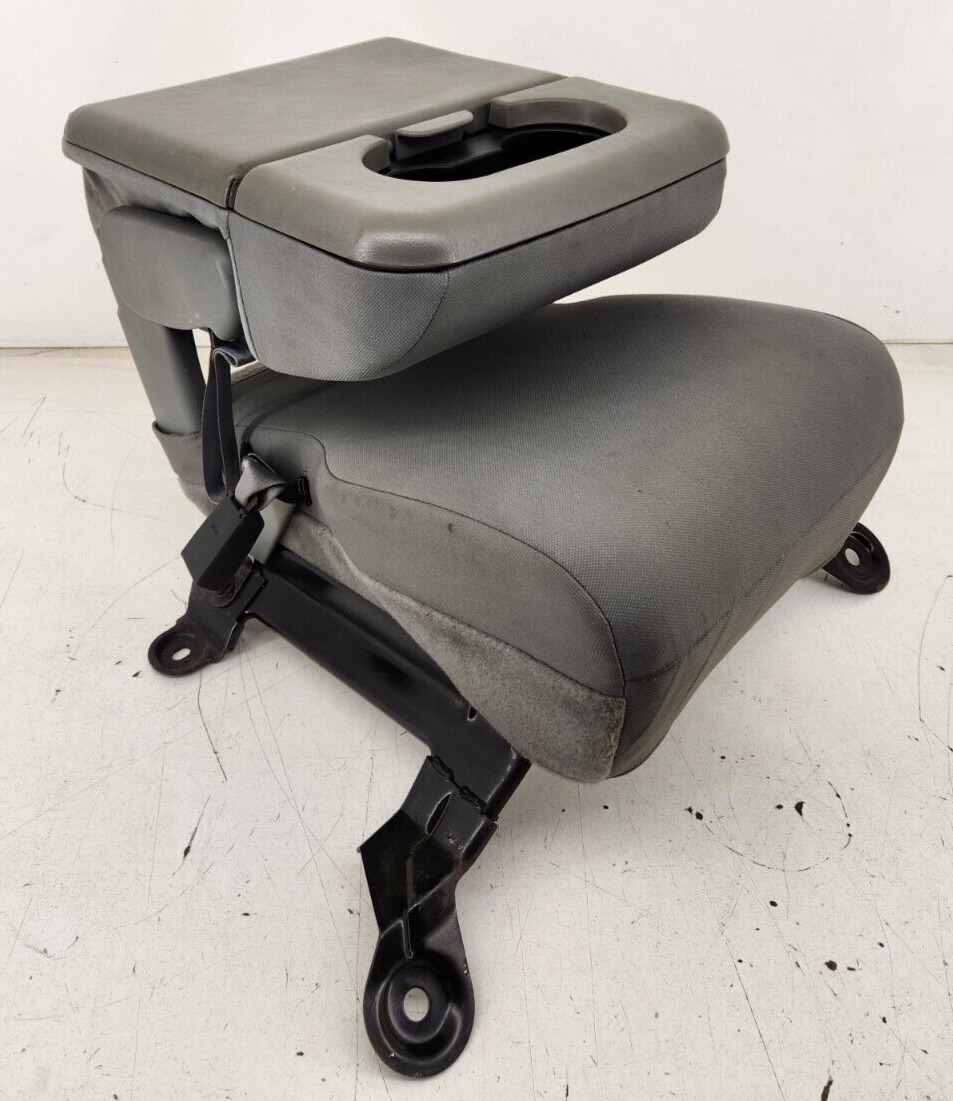 99-10 Ford F250 F350 Center Console Jump Seat Storage Armrest W/ Cupholder OEM