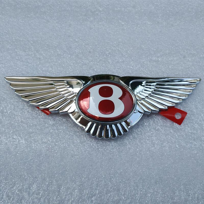 Bentley Continental GT GTC Flying Spur Emblem Front Grille Wing Badge Red (1 PC)