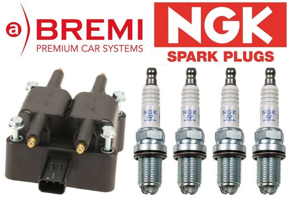 Bremi Ignition Coil w/NGK Spark Plugs MINI COOPER 02-06; 07-08 Convertible ONLY