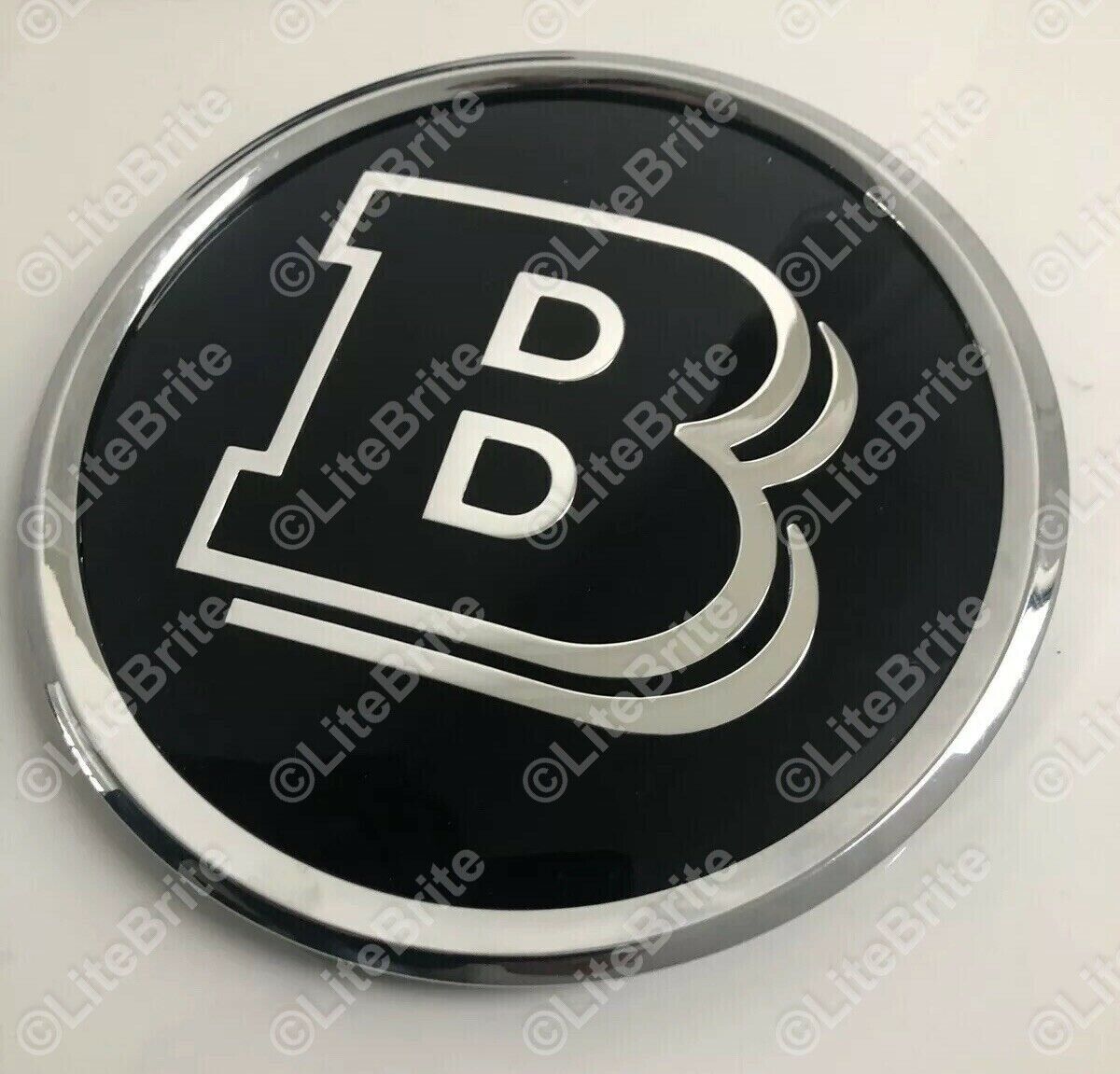 For Mercedes Benz GLC GLE GLS Brabus Mirror Black Grille Badge Emblem 205mm