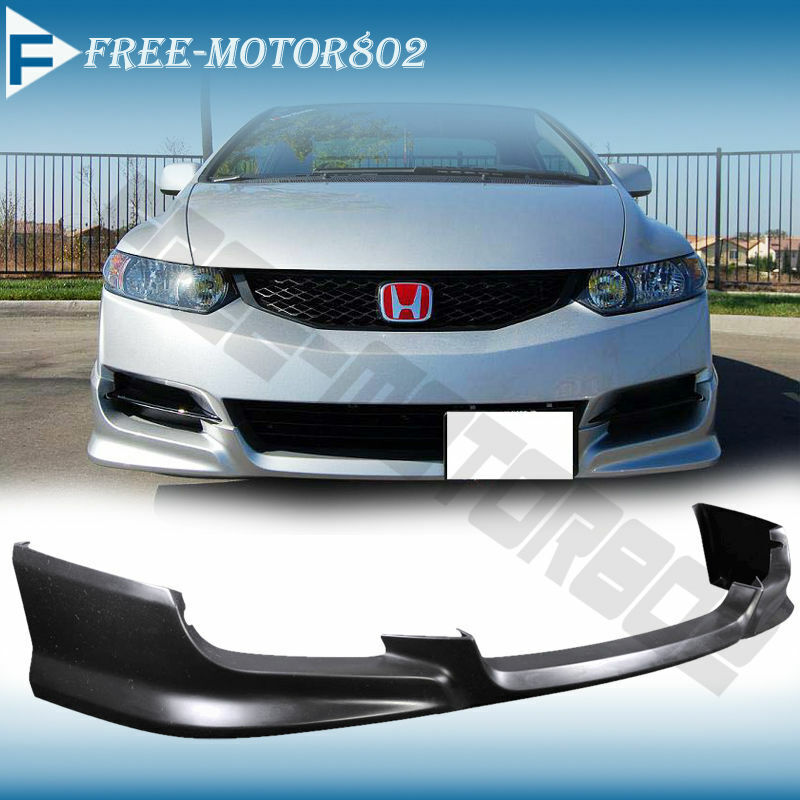 Fits 09-11 HONDA CIVIC COUPE PU FRONT BUMPER LIP SPOILER BODYKIT HFP STYLE