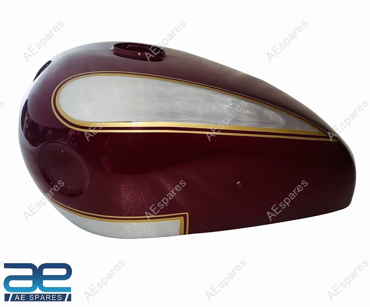 For Ariel Square Four 1000cc Maroon Painted Chrome Petrol Gas Fuel Tank AEs