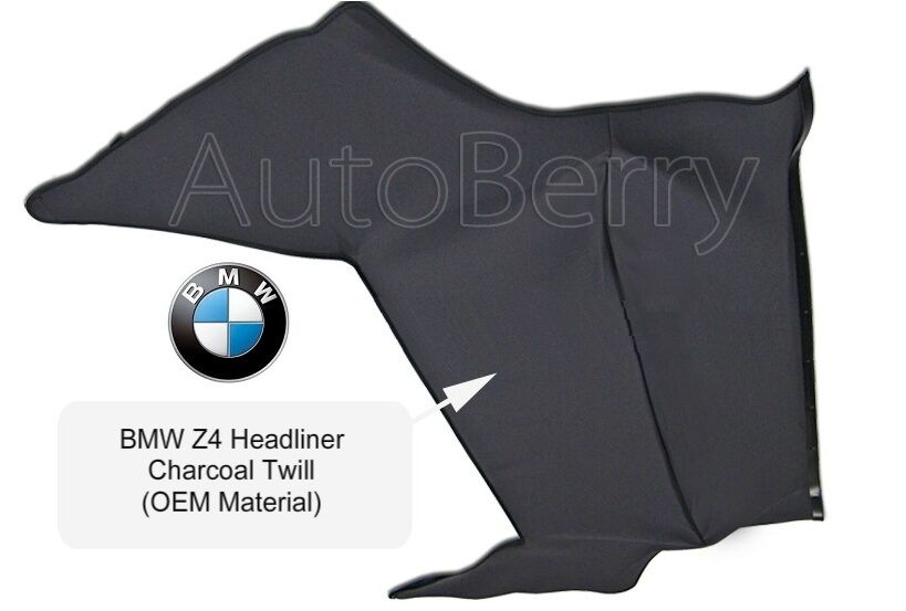 BMW Z4 2003-2008 Convertible Top Headliner Charcoal Twill