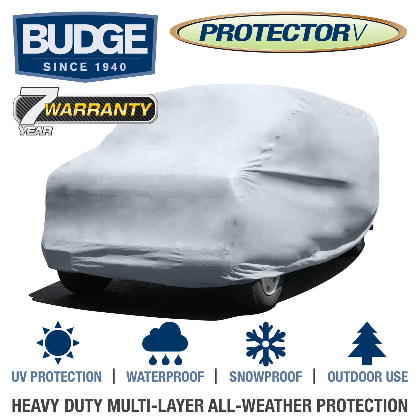 Budge Protector V Van Cover Fits Dodge Grand Caravan 2010|Waterproof |Breathable
