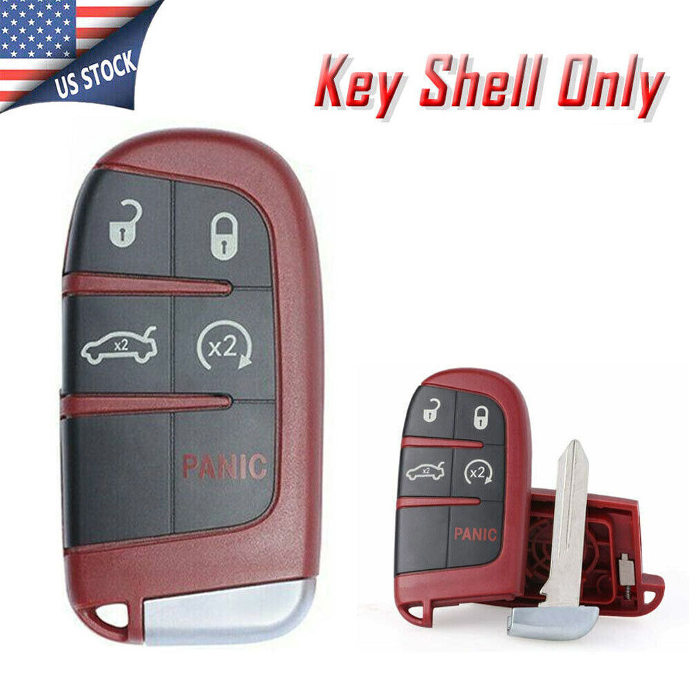 Fits for Dodge Charger Challenger Jeep Chrysler Remote Key Fob Cover Shell Case