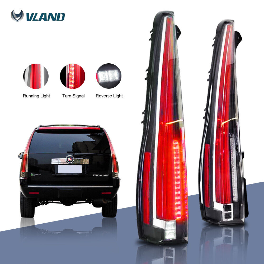 LED Tail Lights For 2007-2014 Cadillac Escalade / ESV Red Rear Lamp 2016 Version
