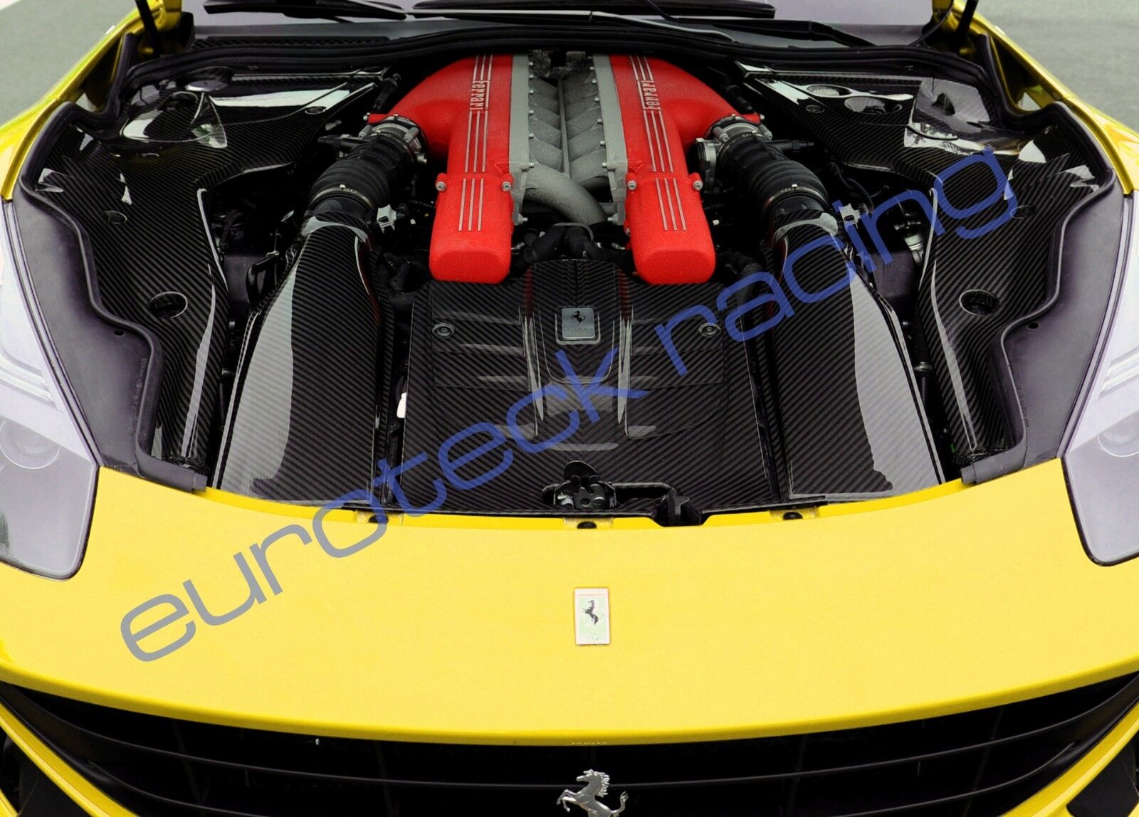 Ferrari F12 Berlinetta Complete Carbon Fiber Engine bay, Airbox & Engine Covers