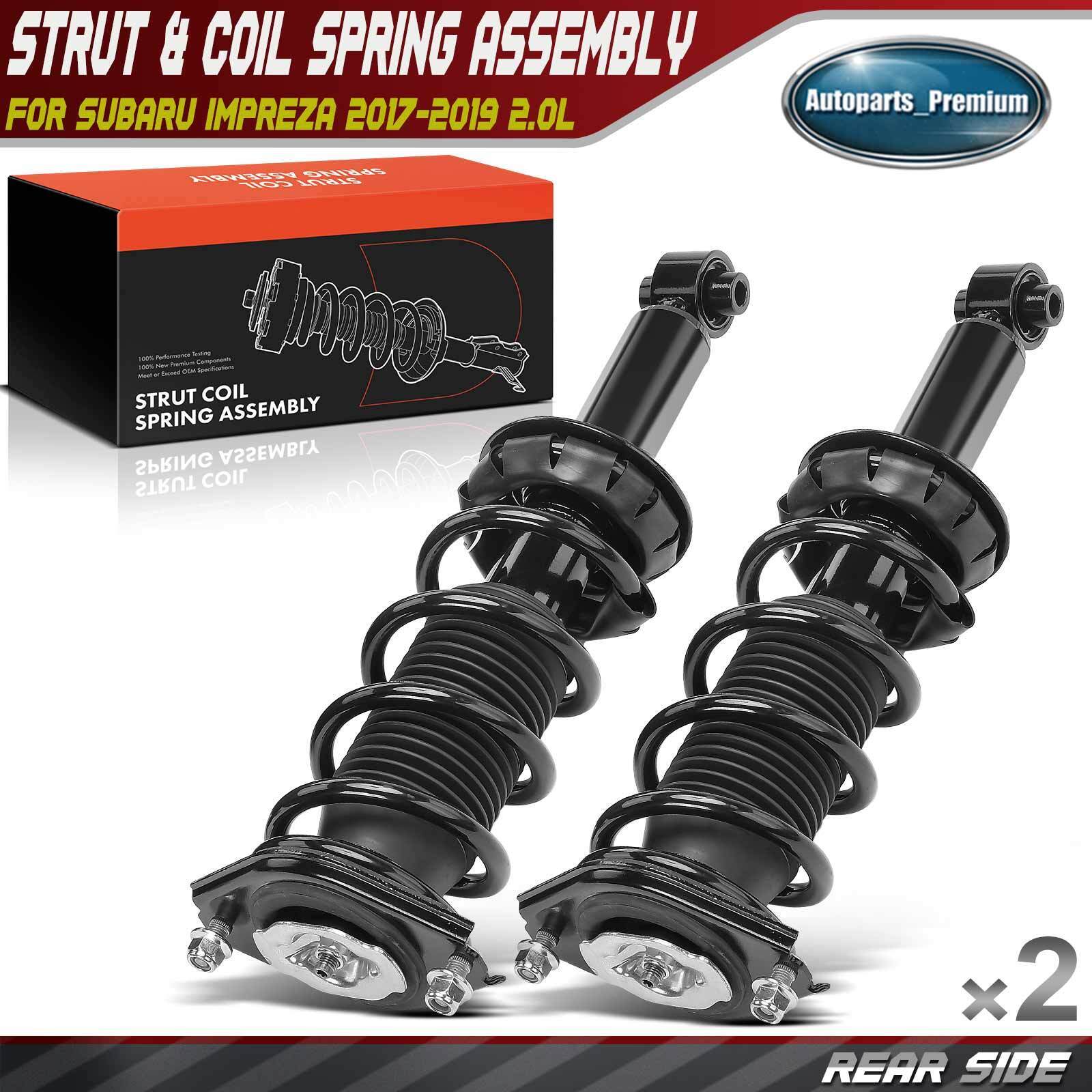 2x Rear Complete Strut & Coil Spring Assembly for Subaru Impreza 2017-2019 2.0L