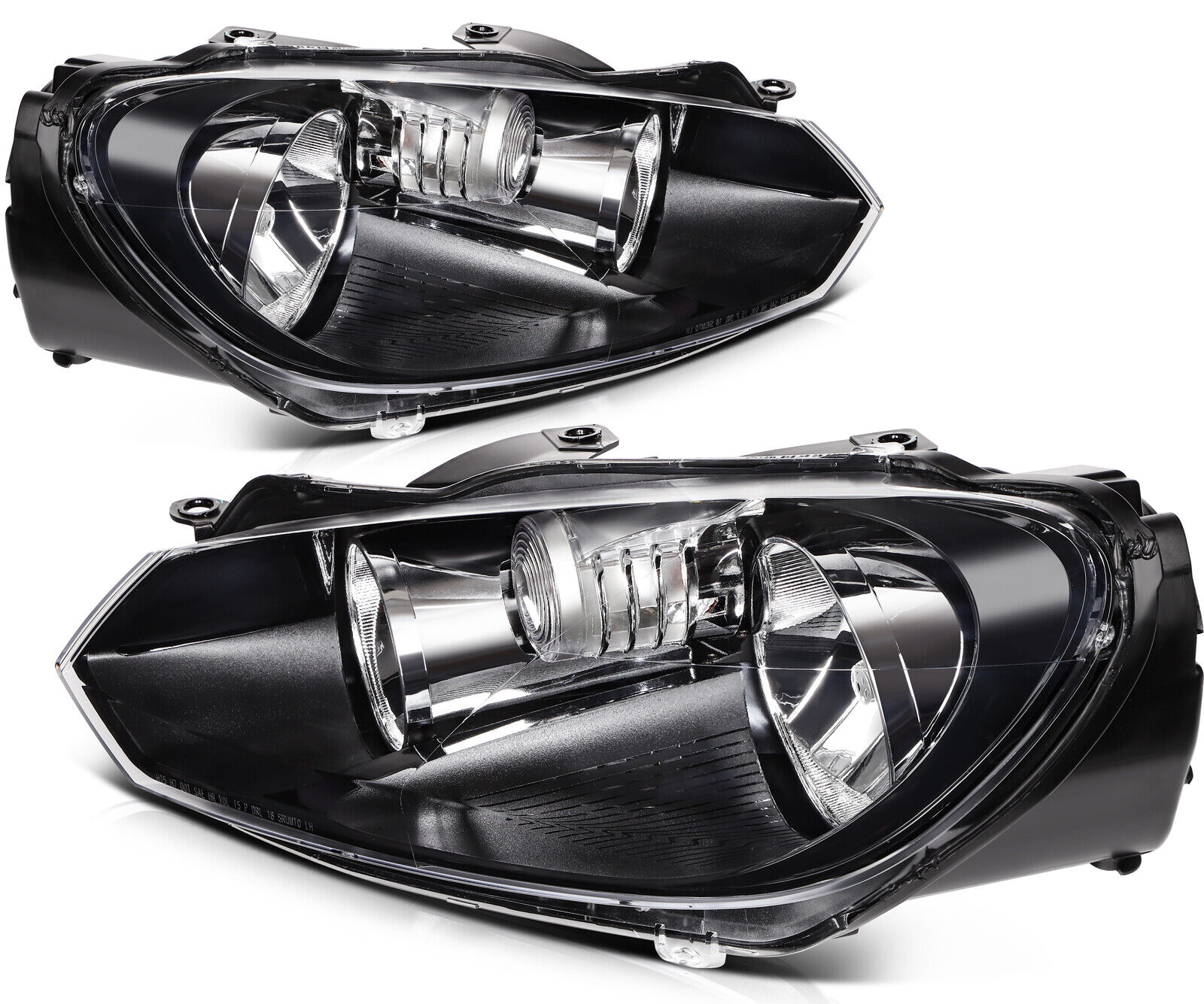 For 2010-2014 Volkswagen GTI/ Golf /Jetta Headlights Assembly Pair Replacement