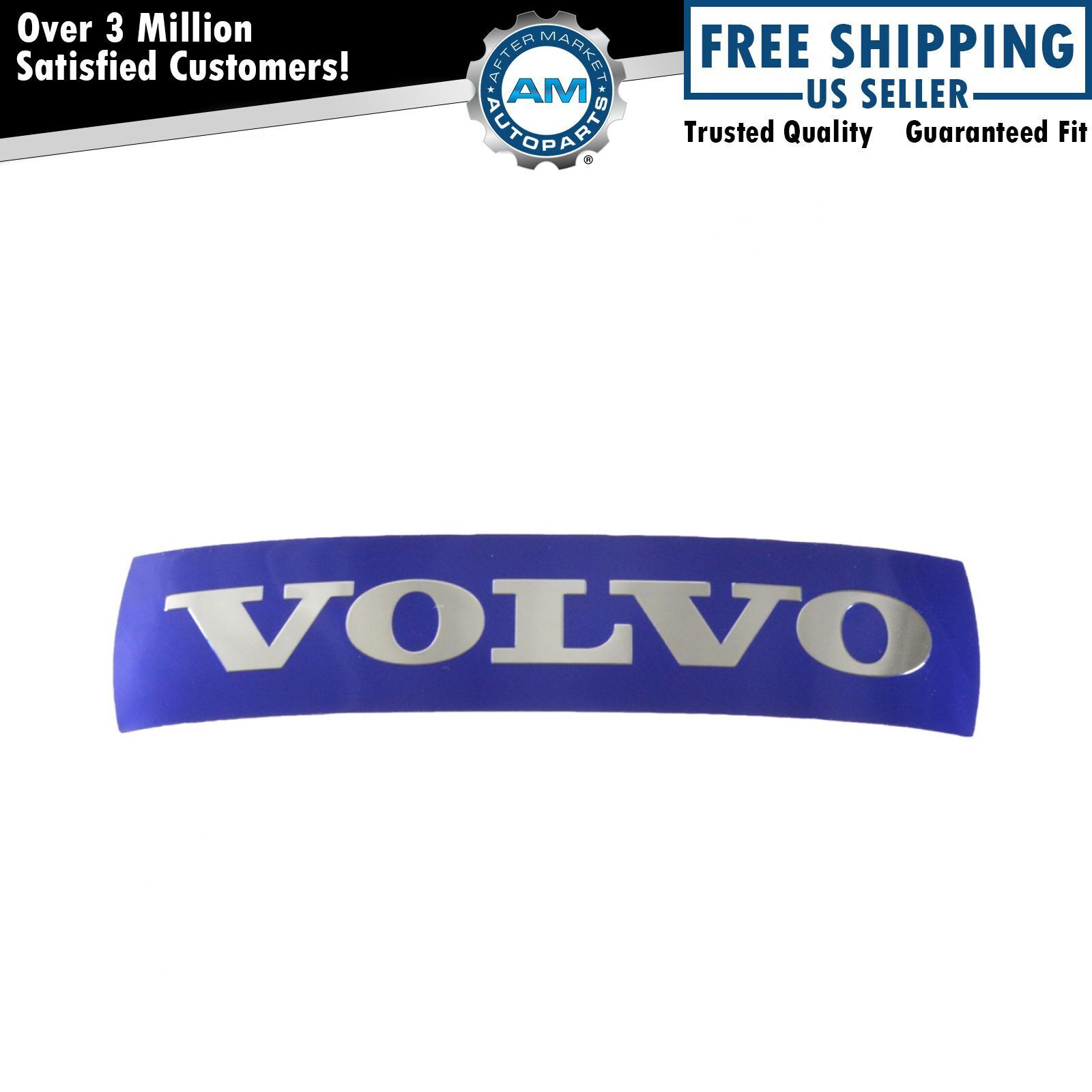 OEM 31214625 Small Grille Badge Emblem Nameplate Blue 115mm x 28mm for Volvo New