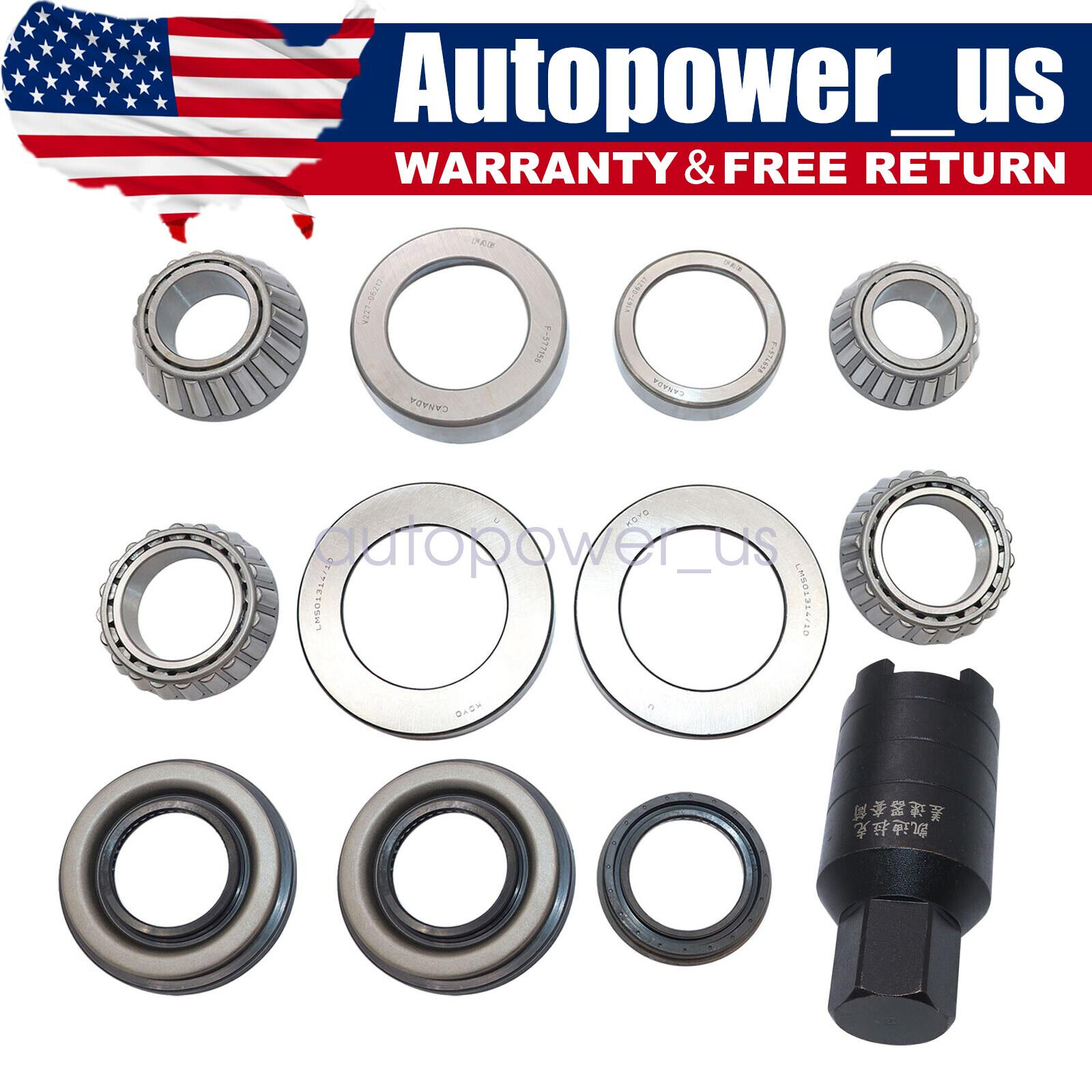 Rear Differential Bearing Repair Kit & Removal Tool For Cadillac ATS CTS 13-19