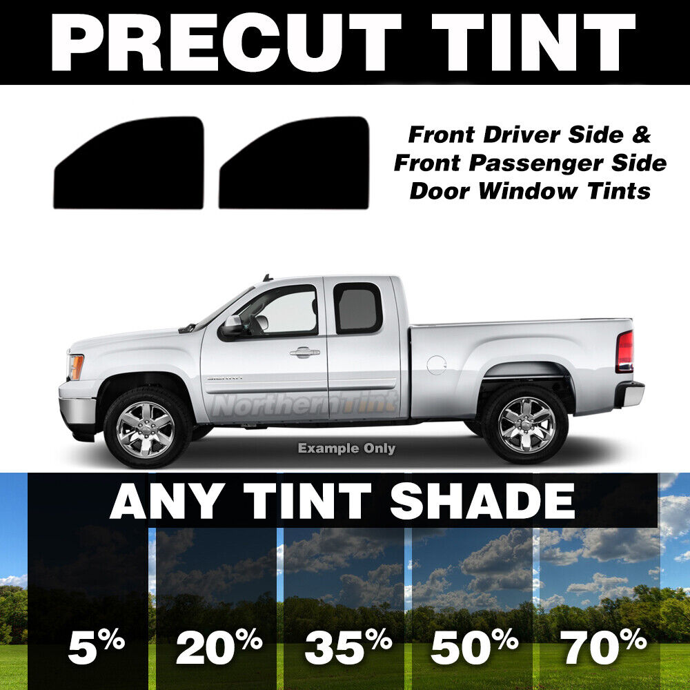 Precut Window Tint for Chevy Silverado 1500 Extended 07-13 (Front Doors)