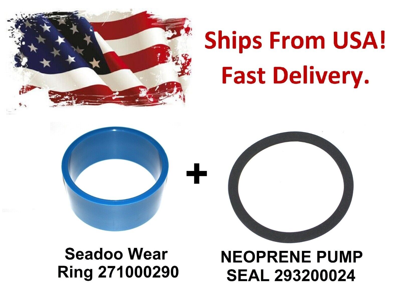 New Seadoo wear ring 271000290 + 293200024 SEAL  jetboat speedster spx hx 